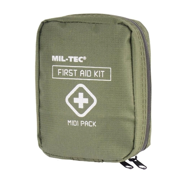 Аптечка тактична туристична Mil-Tec Першої допомоги Із кріпленням Pack Mini Олива (16025800) M-T - зображення 1