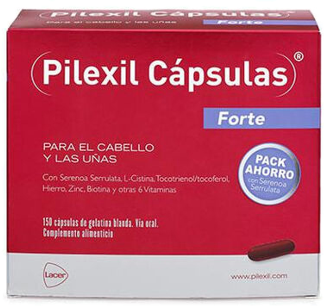 Suplement diety Pilexil Forte Hair&Nails 150 kapsułek (8470001839114) - obraz 1