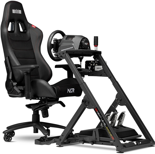 Fotel gamingowy Next Level Racing ProGaming Chair Leather & Suede Edition Black (NLR-G003) - obraz 7