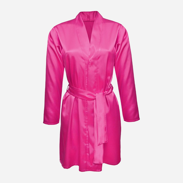 Podomka DKaren Housecoat Agnes 2 S Dark Pink (5901780644277) - obraz 1