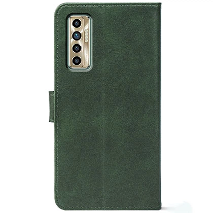 Чохол-книжка Crazy Horse Clasic для Tecno Camon 17P Dark Green (Front) (49687) - Фото 3 Чохол-книжка Crazy Horse Clasic для Tecno Camon 17P Dark Green (Front) (49687) - зображення 3