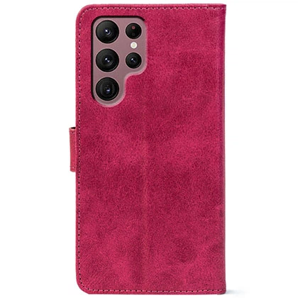Чохол-книжка Crazy Horse Clasic Samsung Galaxy S22 Ultra (S908) Magenta (Front) (49578) - зображення 3
