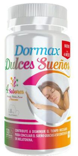 Дієтична добавка Actafarma Dormax Sweet Dreams Melatonin 1.8 мг 120 таблеток (8437016259887) - зображення 1