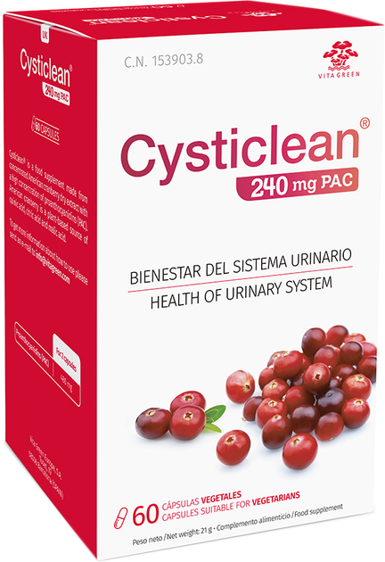 Suplement diety Cysticlean Urinary System Wellness 30 saszetek 240 mg (8436031120707) - obraz 1