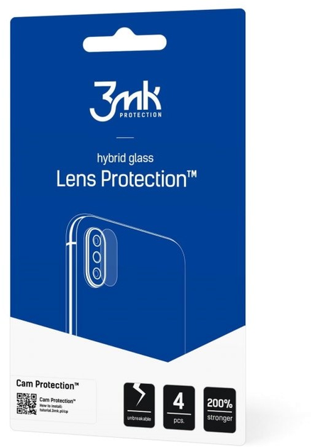 Zestaw szkieł hybrydowych 3MK Lens Protect na aparat Xiaomi 12 Lite 4 szt (5903108470865) - obraz 2