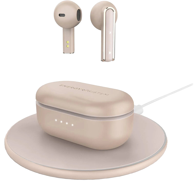 Słuchawki Energy Sistem Style 4 Ultra True Wireless Rose Gold (8432426453481) - obraz 1