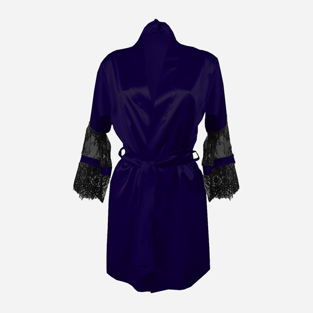 Podomka DKaren Housecoat Beatrice L Navy Blue (5903251396807) - obraz 1