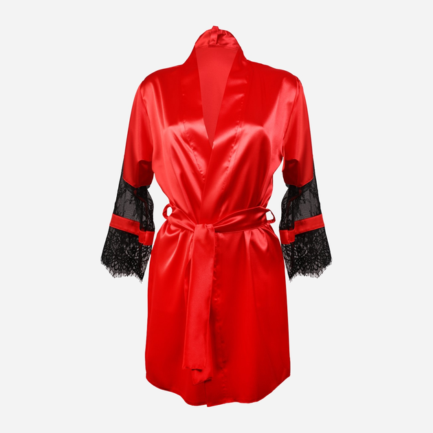 Podomka DKaren Housecoat Beatrice M Red (5903251396432) - obraz 1
