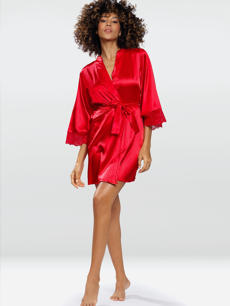 Халат жіночий DKaren Housecoat Belinda S Red (5903251397699) - зображення 1