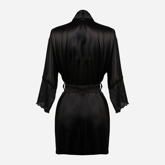 Podomka DKaren Housecoat Clarisse M Black (5903251394575) - obraz 2