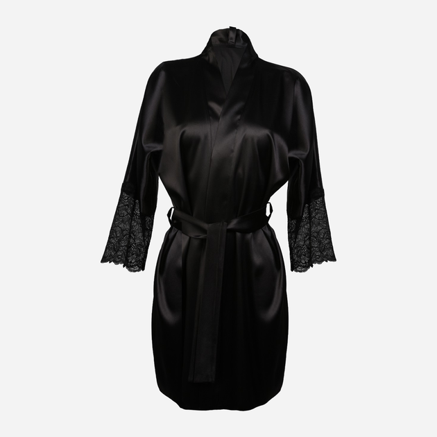 Халат жіночий DKaren Housecoat Clarisse 2XL Black (5903251394605) - зображення 1