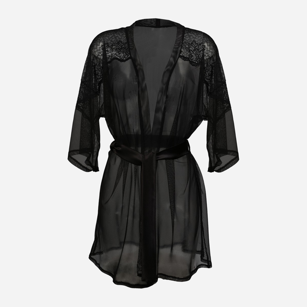 Халат жіночий DKaren Housecoat Costance XL Black (5903251394414) - зображення 1