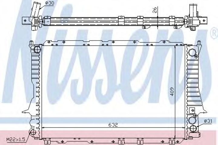 Радиатор Nissens (60459) - изображение 1