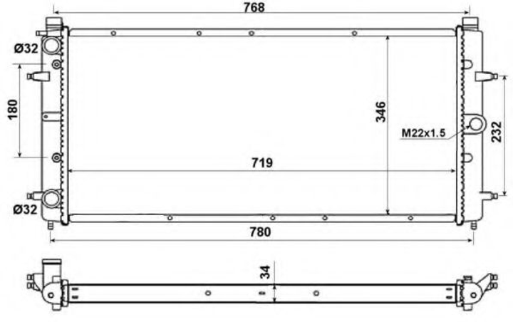 Радиатор NRF (509514) - изображение 1