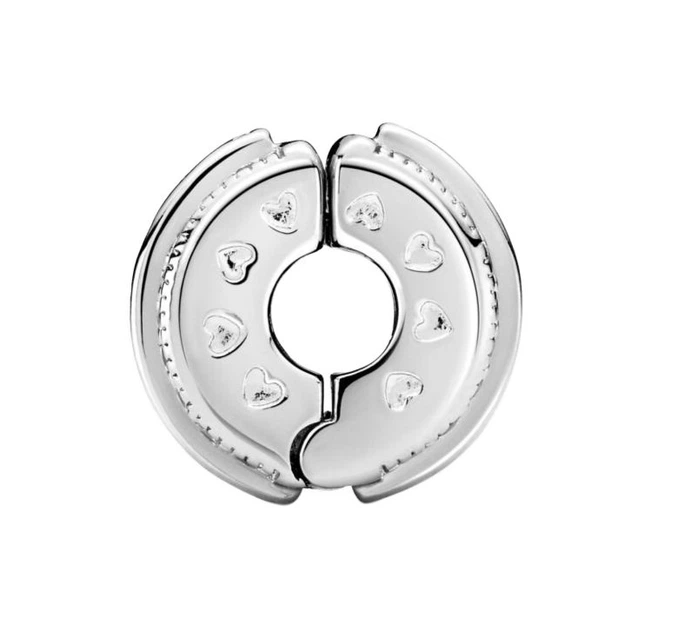 Zawieszka charms Pandora Signature 799042C01 Srebrna (5700302887372) - obraz 2
