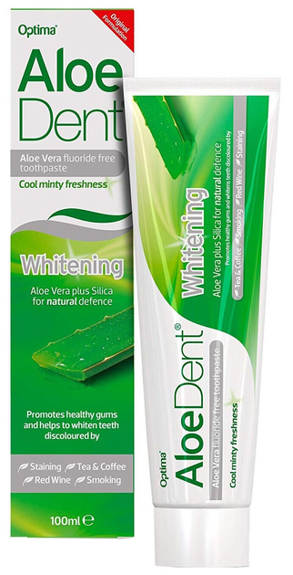 Pasta do zębów Dent Whitening Aloe Vera plus Silica 100 ml (5029354010393) - obraz 1