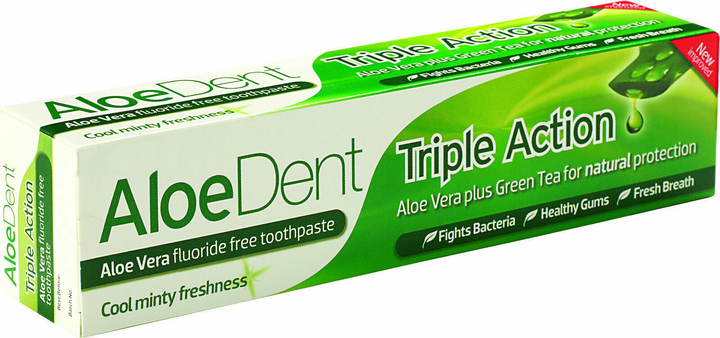 Зубна паста Dent Triple Action Aloe Vera plus Green Tea 100 мл (5029354010355) - зображення 1