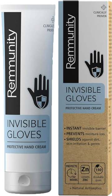 Krem do rąk Remmunity Invisible Gloves Protective Hand Cream 100 ml Tube (5425012534728) - obraz 1