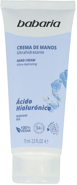 Krem do rąk Cr Manos Babaria Hialuronico 75 ml (8410412190374) - obraz 1