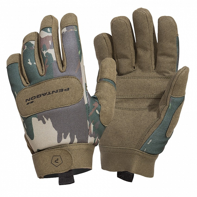 Рукавиці тактичні Pentagon Duty Mechanic Gloves Greek Lizard Camo XXL - изображение 1