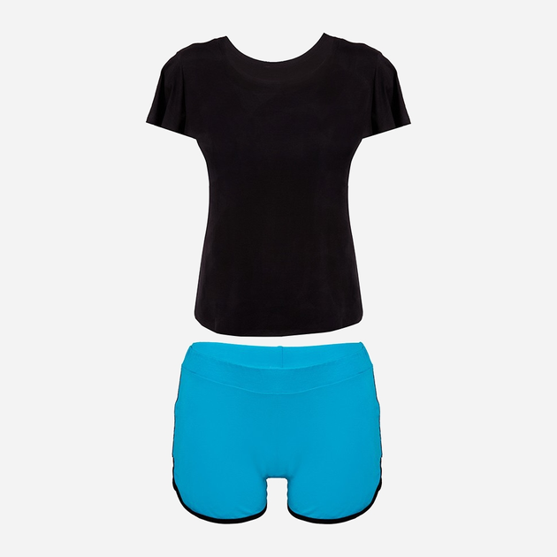Піжама (футболка + шорти) DKaren Set Abigil XL Turquoise (5902230081307) - зображення 2