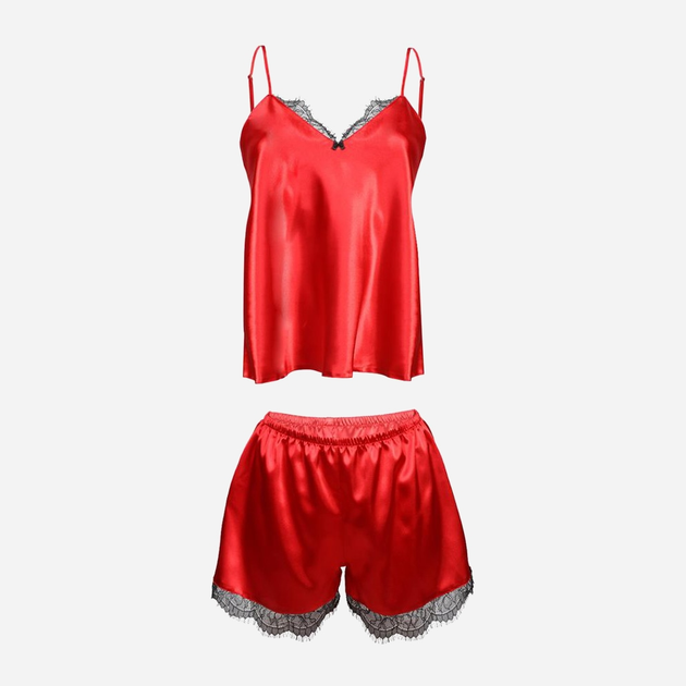 Піжама (майка + шорти) жіноча DKaren Set Doris XS Червона (5903251393820) - зображення 3