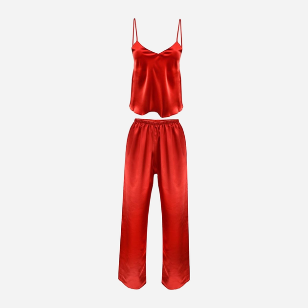 Piżama (podkoszulek + spodnie) DKaren Set Iga XL Red (5901780628932) - obraz 1