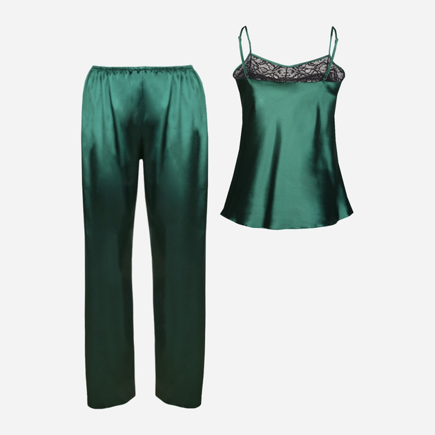 Піжама (кофта + штани) жіноча DKaren Set Sadie XS Зелена (5903251432086) - зображення 3