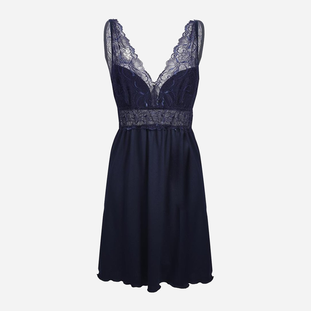 Koszula nocna damska DKaren Slip Belinda 2XL Granatowa (5903251402713) - obraz 3