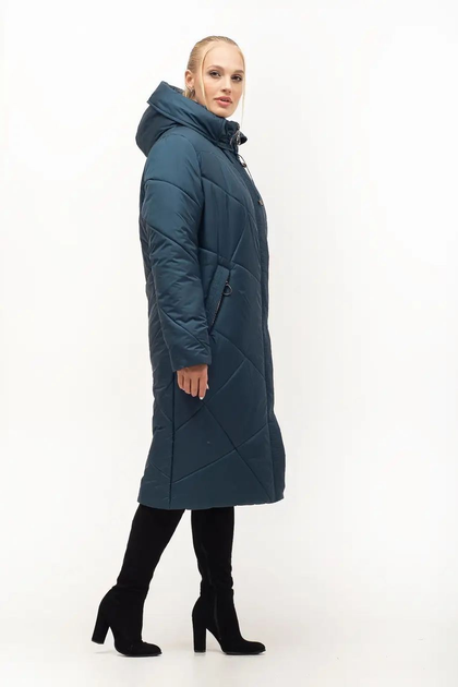 Зимняя женская куртка большого размера UF-fashion LRD-150-1 64 малахит ...