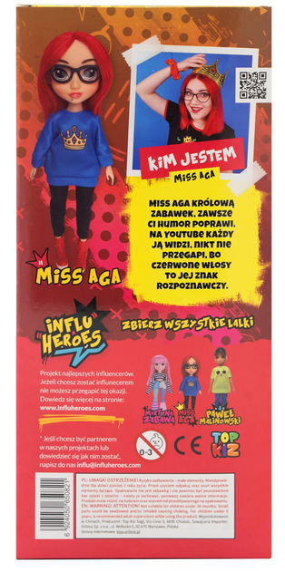 Лялька Top Kiz influ heroes Miss Aga 23 см (6924050650821) - зображення 3