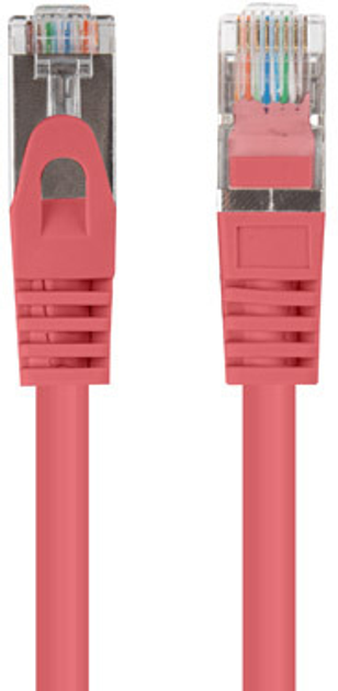 Patchcord Lanberg CAT.6a F/UTP 0.25 m Czerwony (PCF6-10CC-0025-R) - obraz 2