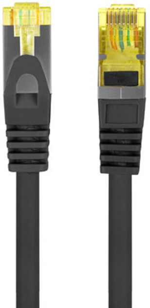 Patchcord Lanberg CAT.6a F/UTP 0.25 m Czarny (PCF6A-10CU-0025-BK) - obraz 2