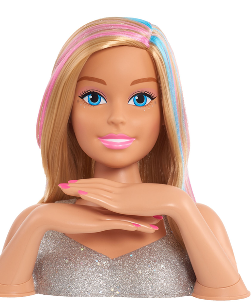 Lalka-manekin Just play Barbie Glitter Hair Deluxe Styling (886144635762) - obraz 2