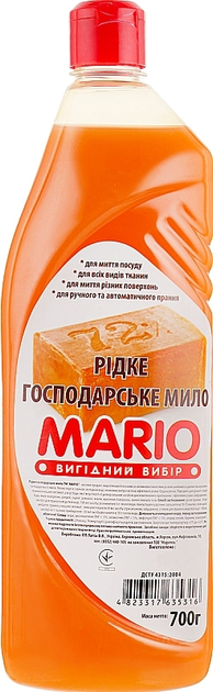 Жидкое мыло "Хозяйственное" - Маротех Mario 3000ml (986407-1279851-2 ...
