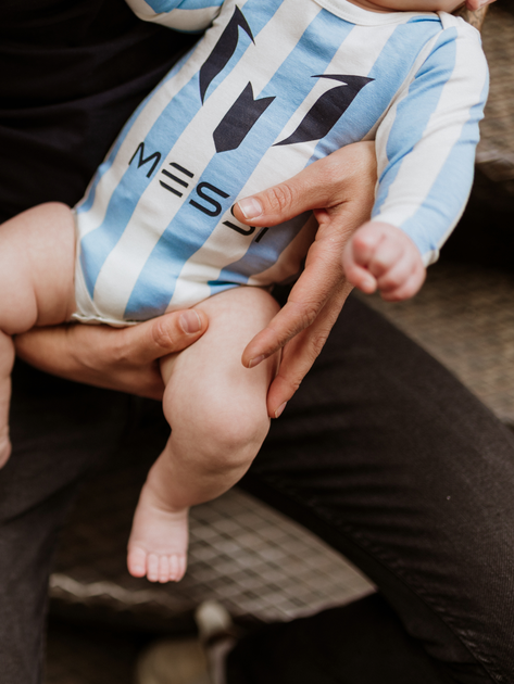 Дитяче боді для хлопчика Messi S49307-2 50-56 см Light Blue/White (8720815172243) - зображення 5