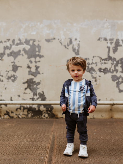 Komplet (kurtka + spodnie + koszulka z długim rękawem) dziecięcy Messi S49313-2 86-92 cm Granatowy (8720815172632) - obraz 2