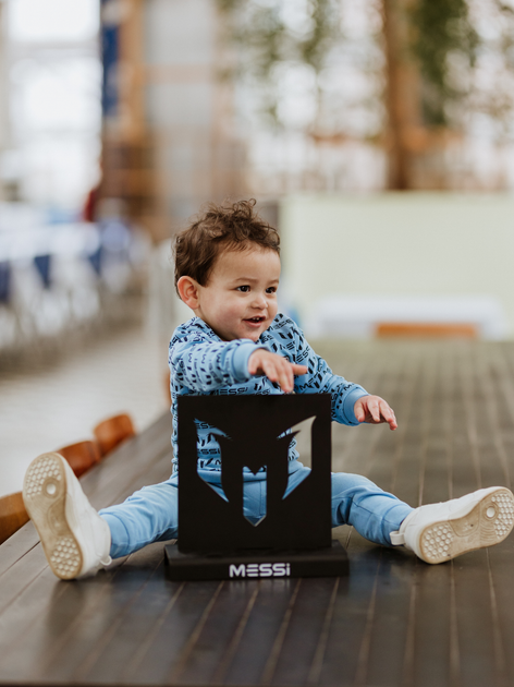 Дитячий світшот для хлопчика Messi S49322-2 110-116 см Світло-синій (8720815173288) - зображення 5