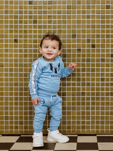Дитячі спортивні штани Messi S49324-2 98-104 см Світло-сині (8720815173417) - зображення 3