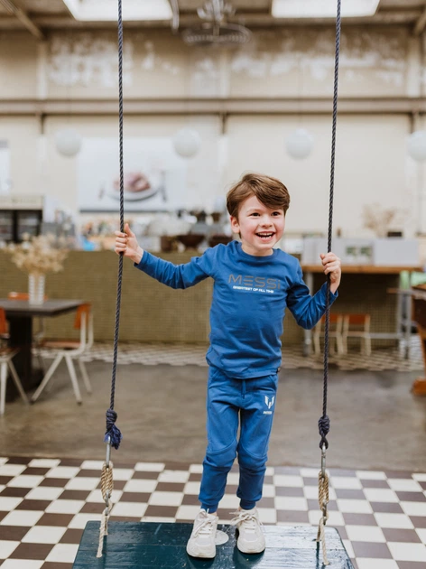 Дитячі спортивні штани Messi S49411-2 86-92 см Сині (8720815175039) - зображення 3