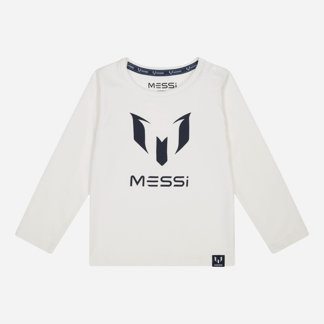 Дитяча футболка з довгими рукавами для хлопчика Messi S49319-2 122-128 см White (8720815173080) - зображення 1