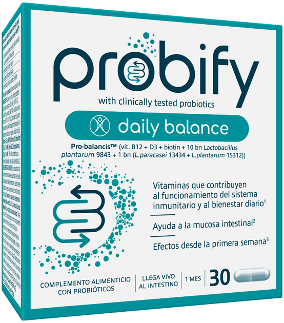 Дієтична добавка Perrigo Probify Daily Balance 30 капсул (8470002018785) - зображення 1