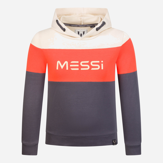 Bluza z kapturem chłopięca Messi S49415-2 122-128 cm Piaskowa (8720815175268) - obraz 1