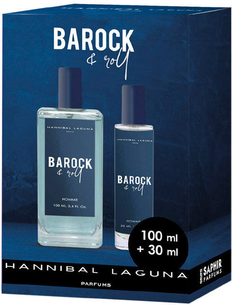 Zestaw Hannibal Laguna Barock Roll Homme Woda toaletowa 100 ml + Woda toaletowa 30 ml(8424730031813) - obraz 1