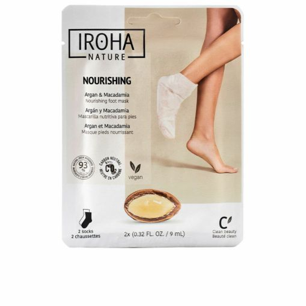 Maska do nóg Iroha Nature Nourishing Argan Socks Foot Mask 2 x 9 ml (8436036431006) - obraz 1