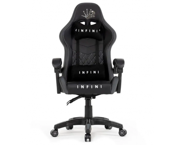 Ігрове крісло для геймерів та роботи Infini F146 чорне геймерське крісло - изображение 2