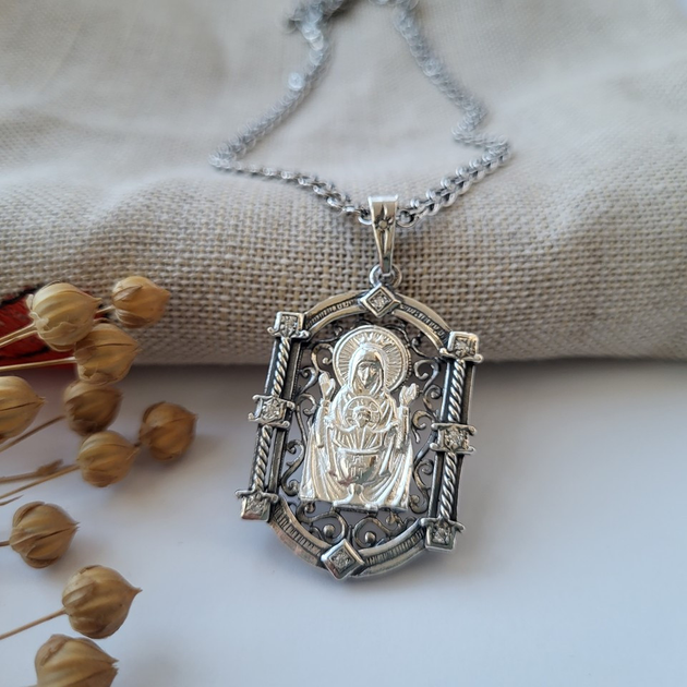 Серебряная ладанка икона Нечичерпна Чаша серебро 925 Черненное 3240ч 7.20гот продавца: Svet Mari – в интернет-магазине ROZETKA