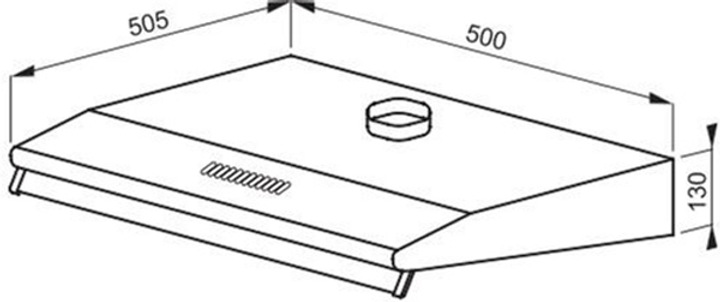 Okap kuchenny Amica OSC5112I 50 Srebrny (1160949) - obraz 5