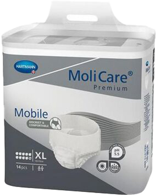 Труси-підгузки для дорослих Hartmann Molicare Premium Mobile 10d Xl (4052199275697) - зображення 1