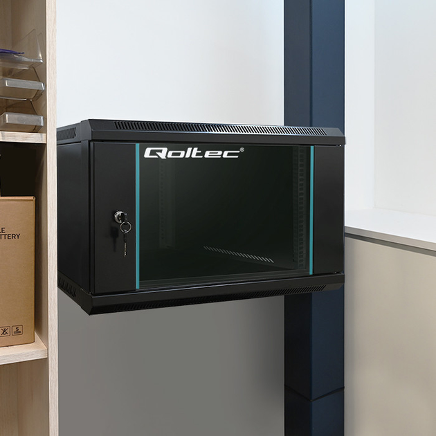 Серверна шафа Qoltec RACK 19" 6U 600 x 370 x 600 (5901878544656) - зображення 6